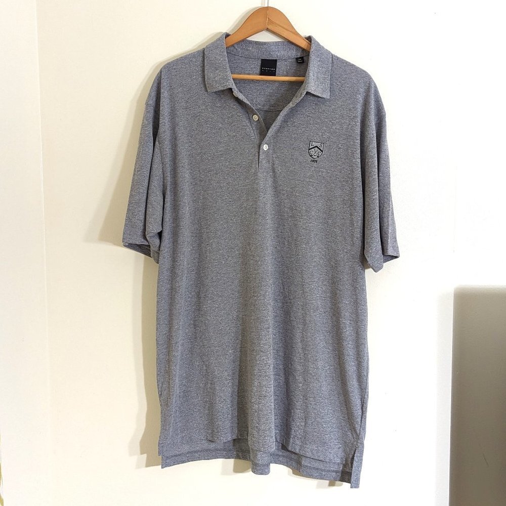 Dunning Golf Men's Polo Shirt Short Sleeve Gray Size XXL
